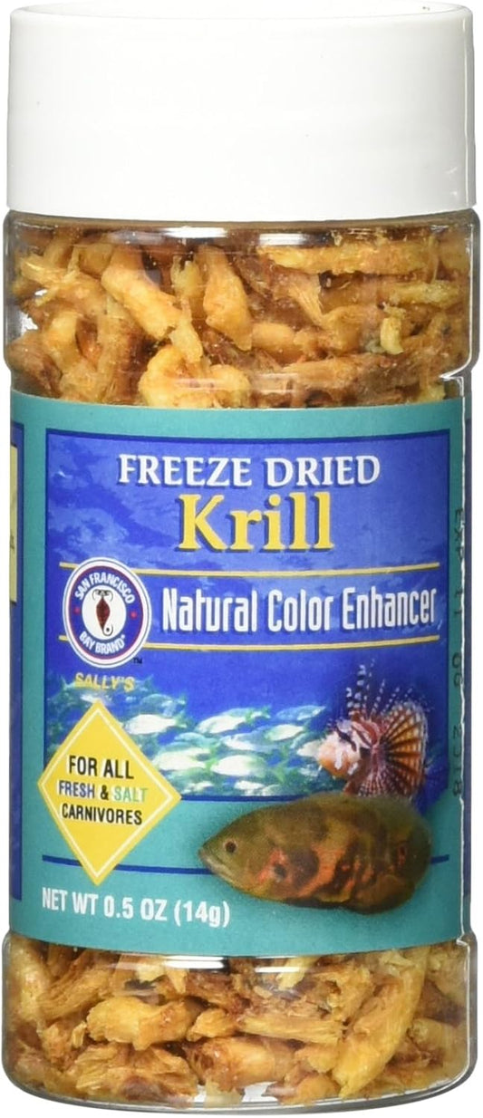 San Francisco Bay Brand Freeze Dried Krill For Fresh And Saltwater Carnivores