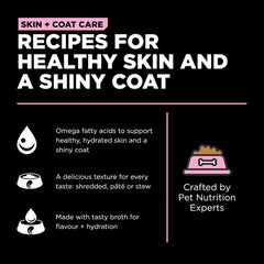 Go! Solutions Skin + Coat Care, Wet Dog Food, Pollock Pâté with Grains Sensitive Skin, 12.5 oz