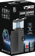 Sicce Shark Nano Protein Skimmer 150 up to 40 Gallon Saltwater Aquariums | Ultra Quiet Pump, Adjustable, Compact, Small Aquarium Marine Reef Tank