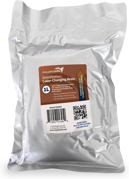 AQUATIC LIFE Mixed Bed Deionization Color-Changing DI Resin Filter Cartridge Refill