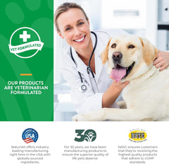 NaturVet Scoopables Advanced Probiotics for Dogs - Chewable Dog Probiotics & Digestive Enzymes - Support a Healthy Gut for Your Pet - Hickory Smoked Bacon Flavor