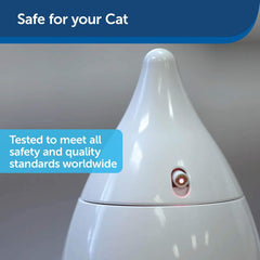 PetSafe Zoom Rotating Laser Cat Toy - Encourages Multi-Cat Play - Dual Red Laser Beams - Motion Toy - Whisper Quiet Operation - Battery Operated