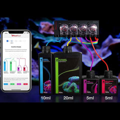 Red Sea Small 4-Part RCP Complete Reef Care Supplement Dosing System for Saltwater Mixed Reef Marine Aquariums for Optimal Coral Growth