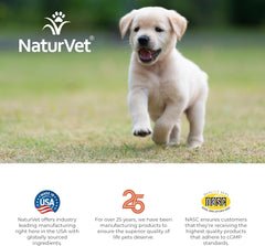 NaturVet – VitaPet Puppy Daily Vitamins for Dogs – Plus Breath Aid – Specifically Formulated to Provide Puppies with Essential Vitamins, Minerals, Amino Acids & Fatty Acids (70 Soft Chews)