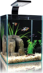 Cobalt Aquatics Microvue Nano Aquarium Kit - Includes Filter & LED Light - Ideal for Nano Reefs, Planted Tanks & Small Aquatic Setups