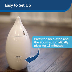 PetSafe Zoom Rotating Laser Cat Toy - Encourages Multi-Cat Play - Dual Red Laser Beams - Motion Toy - Whisper Quiet Operation - Battery Operated
