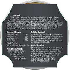 Nulo Dog Signature Stew Chicken, Duck, & Pumpkin in Broth, 6 Ounce, Pack of 16