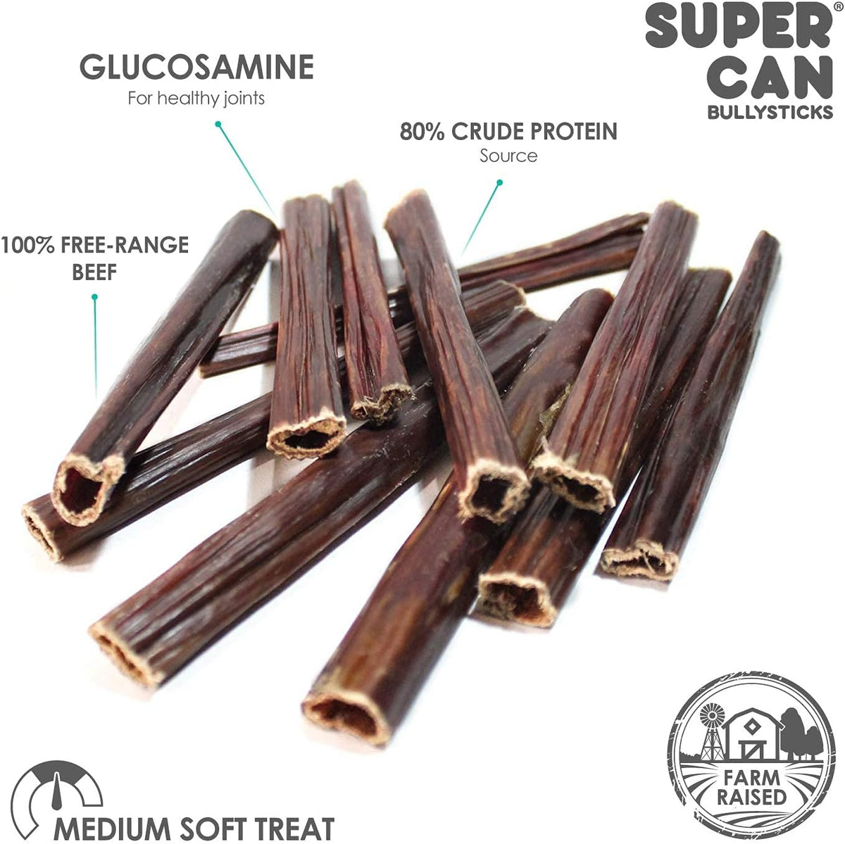Supercan Bullysticks 6" Beef Braided Gullet Stick 1 ct