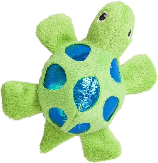 Spot® Shimmer Glimmer Turtle With Catnip Cat Toys