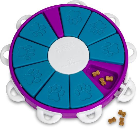 Nina Ottosson Dog Twister Treat Puzzle Enrichment Toy, Level 3 Advanced, Purple