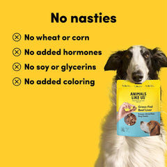 Animals Like Us - Premium Dog Treats, Freeze-Dried Raw 100% Grass-Fed Beef Liver, Single Ingredient, Protein Rich, Non-GMO, No Wheat or Corn, 3 oz