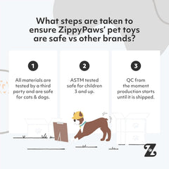 ZippyPaws - RopeTugz Teal Aggressive Chewers Dog Toy - Durable Rope, Squeaky Chew Toy, Perfect for Tug of War, Suitable for Small, Medium, and Large Breeds - Machine Washable