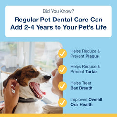 NaturVet ProDen PlaqueOff System Dental Care Bones - Dog Teeth Cleaning Bones for Oral Hygiene -Medium/Large Canine Formula - Bacon Flavor