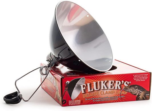 Fluker's Repta-Clamp Lamp, Heavy Duty Clamp Light For Reptile Tanks and Terrariums, UL/CUL Approved, Great for Reptile Basking, 250-Watt Maximum with On/Off Switch