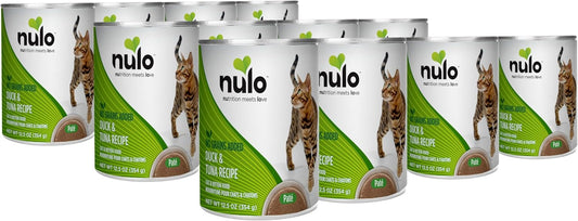 Nulo Duck & Tuna Pate Wet Canned Cat Food, 12.5 Ounce (Pack of 12)
