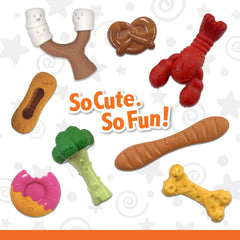 Nylabone Donut Power Chew Toy for Dogs, Dog Toys for Aggressive Chewers, Bacon Glazed Flavor