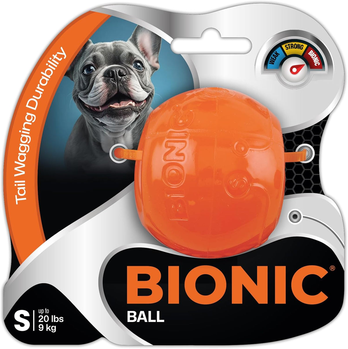 BIONIC Ball Dog Toy, Large - Interactive Dog Chew Toy That Stands Up to The Toughest Chewers