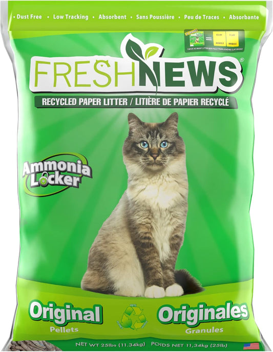 Fresh News Recycled Paper, Original Pellet Cat Litter