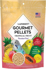 LAFEBER'S Tropical Fruit Gourmet Pellets Pet Bird Food, No Added Sugar, Made with Non-GMO and Human-Grade Ingredients, 1.25 lb
