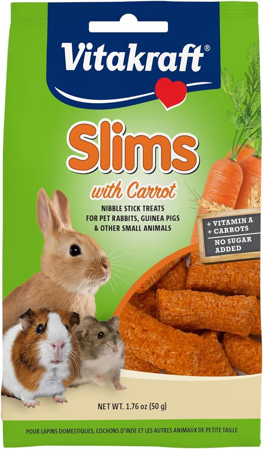 Vitakraft Carrot Slims - Rabbit 1.76 oz