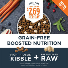 Instinct Raw Boost, Natural Dry Dog Food with Freeze Dried Pieces, High Protein, Grain Free Recipe - Real Beef, 3.5 lb. Bag