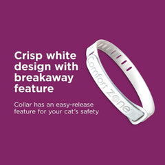 Comfort Zone Cat Calming Collar : 30-Day Calming Collar; Cat Pheromones Help Anxiety, Reduce Stress, Urine Marking, Scratching; Indoor or Outdoor Cats; Long-Lasting