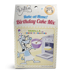 The Lazy Dog Cookie Co. Bake-at-Home Vanilla Birthday Cake Mix Dog Treat, 12-oz