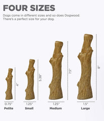Petstages Dogwood Durable Dog Chew Toy, - Long Lasting Chew Stick Made with Real Wood - USA Made