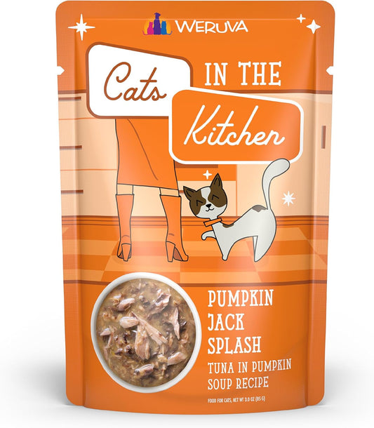 Weruva Cats in The Kitchen, Pumpkin Jack Splash with Tuna in Pumpkin Soup Cat Food