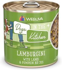 Weruva Dogs in The Kitchen, Lamburgini with Lamb & Pumpkin Au Jus Dog Food (Pack of 12)