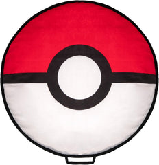 Pokémon Poke Ball Pillow Pet Bed - 30-Inch Pet Bed with Machine Washable Removable Cover and Grip Dots