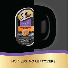 Sheba Perfect Portions Pate In Natural Juices Signature Savory Chicken Entrée Twin Pack Wet Cat Food 2.6-oz