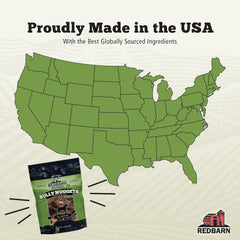 Redbarn All-Natural Bully Nuggets Healthy Dog Training Treat Bites - Grain-Free Beef Lung Made in USA for Small Medium Large Breeds - Nutritious Soft Real Meat Chew Snacks