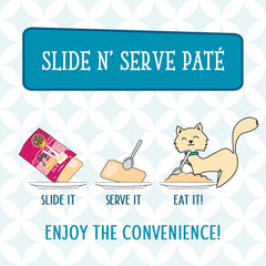 Weruva Cats in The Kitchen Slide N' Serve Grain-Free Natural Wet Pate Cat Food Pouches, Meowiss Bueller