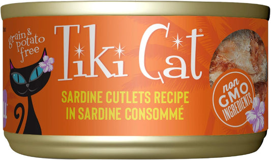 Tiki Cat Grill Wet Cat Food, Sardine Cutlets