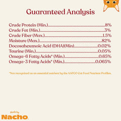 Made by Nacho Wet Cat Food, Cuts in Gravy, Limited Ingredients, Cage-Free Chicken Recipe with Bone Broth for Extra Hydration, (12) 3 oz. Pouches, Limited Ingredients