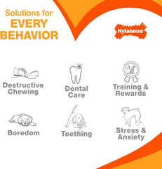 Nylabone Donut Power Chew Toy for Dogs, Dog Toys for Aggressive Chewers, Bacon Glazed Flavor