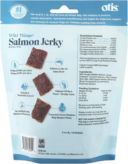 O.T.I.S. Wild Things Salmon Recipe Jerky for Dogs – 4 oz – Soft Treats with Wild-Caught Alaskan Salmon – Omega 3 DHA & EPA – GMO-Free – No Artificial Additives