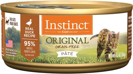 Nature's Variety Instinct Grain-Free Duck Canned Cat Food Size: 5.5-oz, case of 12
