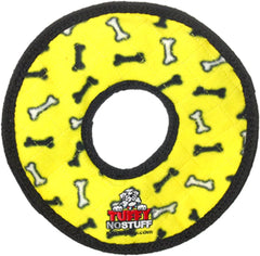 TUFFY - World's Tuffest Soft Dog Toy - NO STUFF Ring - Squeakers - Multiple Layers. Made Durable, Strong & Tough. Interactive Play (Tug, Toss & Fetch). Machine Washable & Floats
