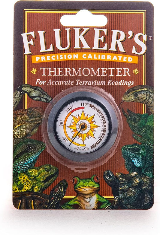 Fluker's Thermometer for Accurate Terrarium Readings, Round Style