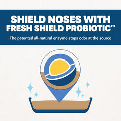 Eco-Shell Naturally Fresh Cat Litter Made From Walnut Shells, Unscented,, Biodegradable, Dust-Free, Sustainable, 14 Lbs