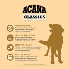 ACANA™ Classics Dry Dog Food Chicken & Barley Recipe Dry Dog Food