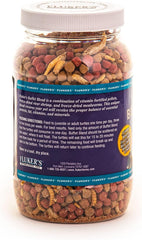 Fluker's Buffet Blend Aquatic Formula, Turtle Food with Freeze, Dried Shrimp, Mealworms, and Vitamin Enriched Pellets