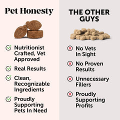 Pet Honesty Multivitamin Puppy Treats - Essential Dog Supplements & Vitamins for Learning and Cognitive Development- Probiotics, Omega Fish Oil for Health, Heart & Immunity - Dog Health Supplies