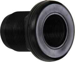 Lifegard Aquatics Standard Threaded Bulkhead Kit for Fish Aquariums – High-Impact Resistant PVC – Includes Bulkhead Fitting, Gasket, Lock Nut – Jet Black