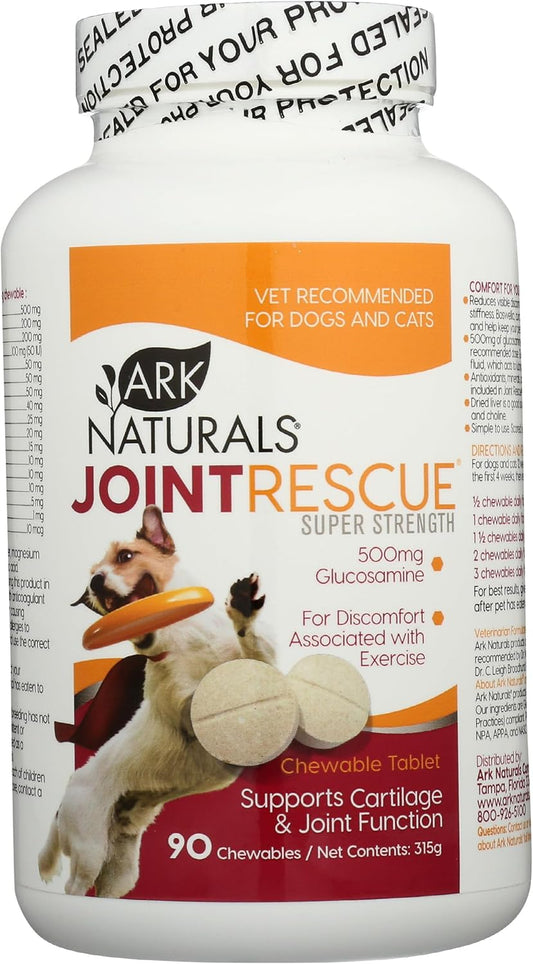 Ark Lighting Joint Rescue Super Strength for Dogs and Cats, 90-Chewable Tablets