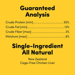 Animals Like Us - Premium Dog Treats, Freeze-Dried Raw 100% Cage-Free Chicken Liver, Single Ingredient, Protein Rich, Non-GMO, No Wheat or Corn, 3 oz