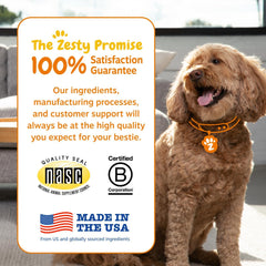 Zesty Paws Vet Strength Probiotics for Dogs, Digestive Health & Gut Flora Support, Dog Supplements, 90 Count