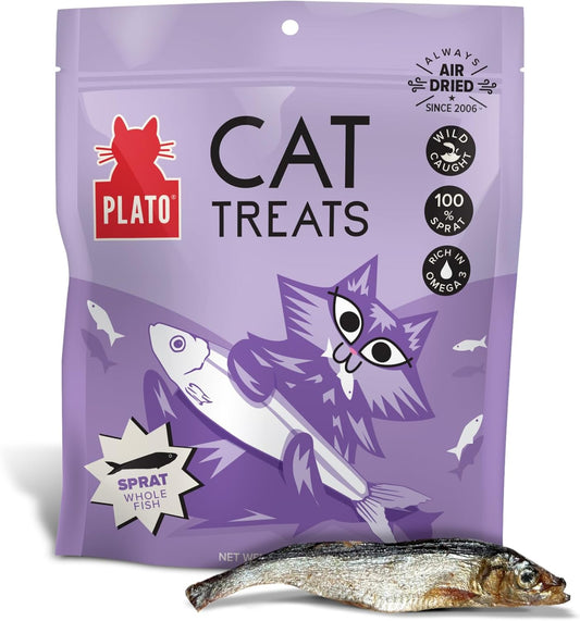 PLATO Pet Treats Cat Treats - Single Ingredient, Healthy Treats for Indoor Cats  - 2.5 oz